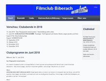 Tablet Screenshot of filmclub-biberach.de